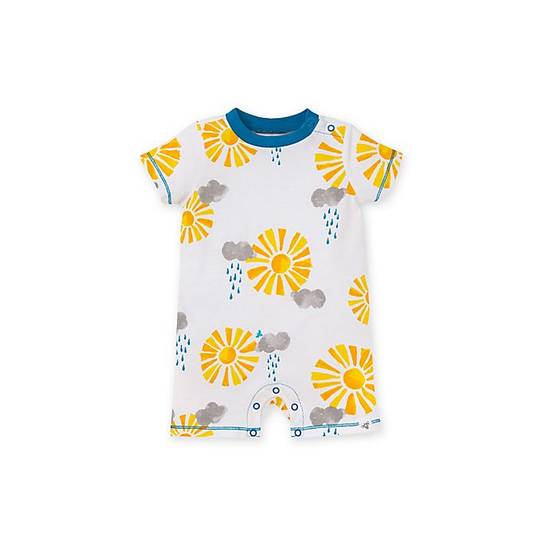 Order Burt's Bees Baby® 3-6M Sunny Skies Romper in White food online from Bed Bath & Beyond store, Lancaster on bringmethat.com