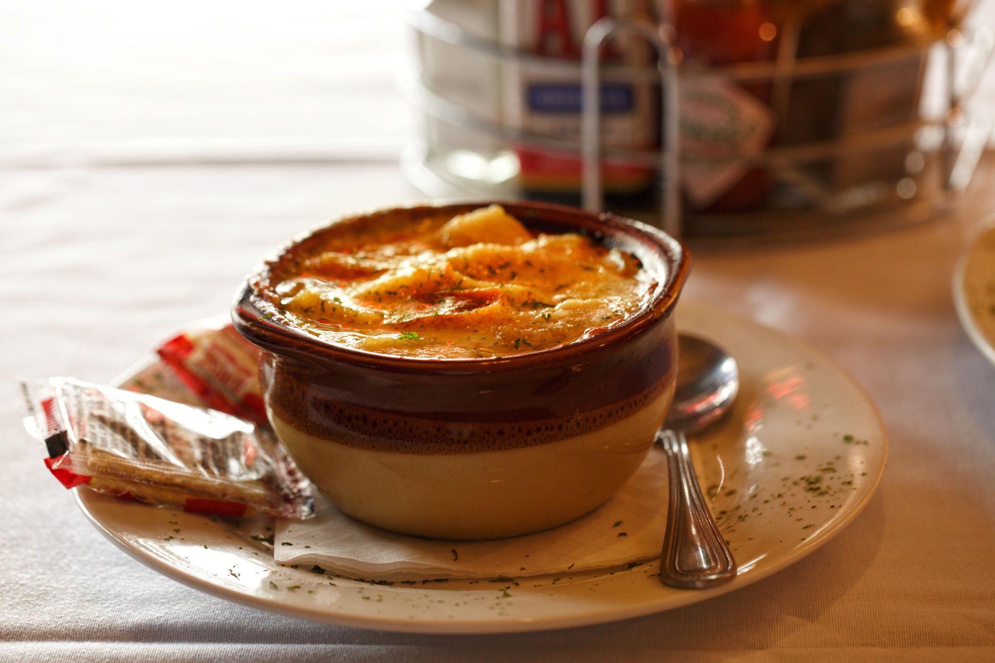 Order Baked Fresh Onion Soup food online from Murphy Pub & Grill store, Rockford on bringmethat.com