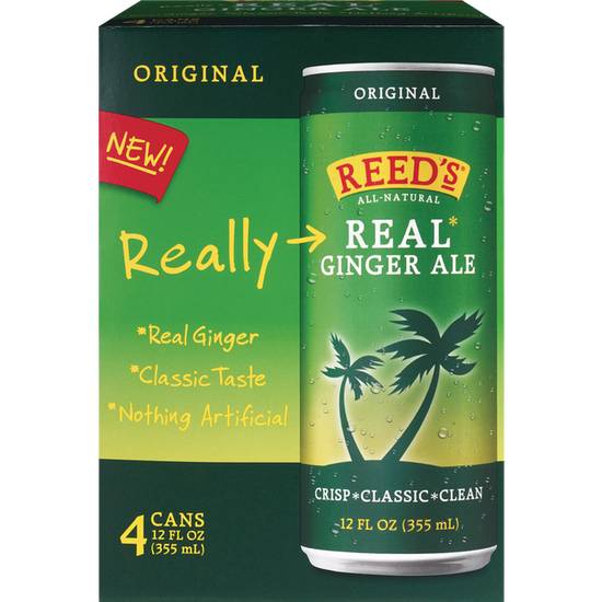 Order Reed's Ginger Ale Slim 4pk food online from Cvs store, FARGO on bringmethat.com