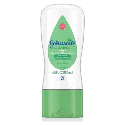 Order Johnson's Baby Baby Oil Gel With Aloe Vera & Vitamin E - 6.5 fl oz food online from Walgreens store, CLEARWATER BEACH on bringmethat.com