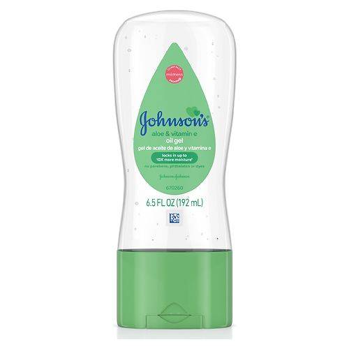 Order Johnson's Baby Baby Oil Gel With Aloe Vera & Vitamin E - 6.5 fl oz food online from Walgreens store, FAIRBANKS on bringmethat.com