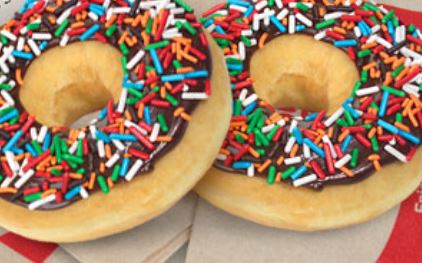 Order Chocolate Frosted with Jimmies food online from Honey Dew Donuts store, Beverly on bringmethat.com