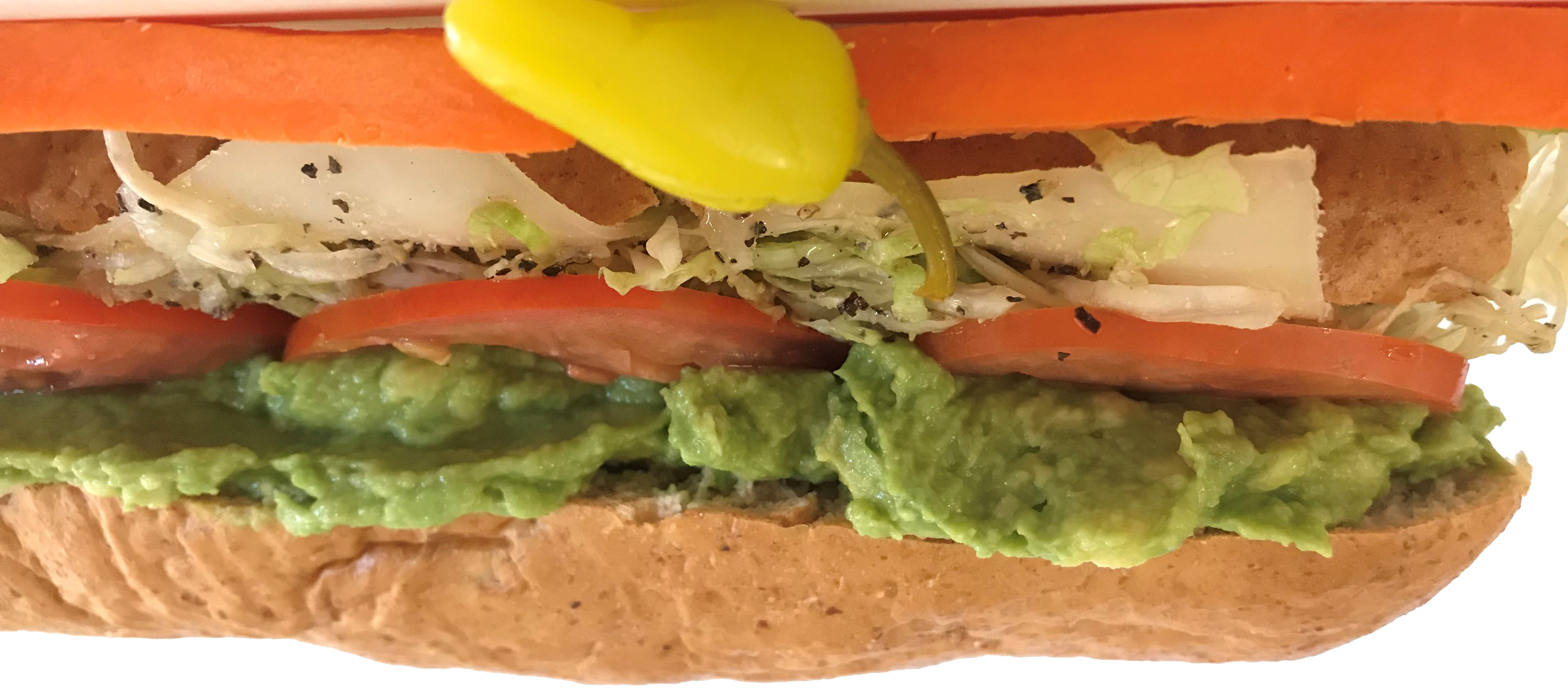 Order Avocado and Cheese Sub food online from The Sub Station store, Riverside on bringmethat.com