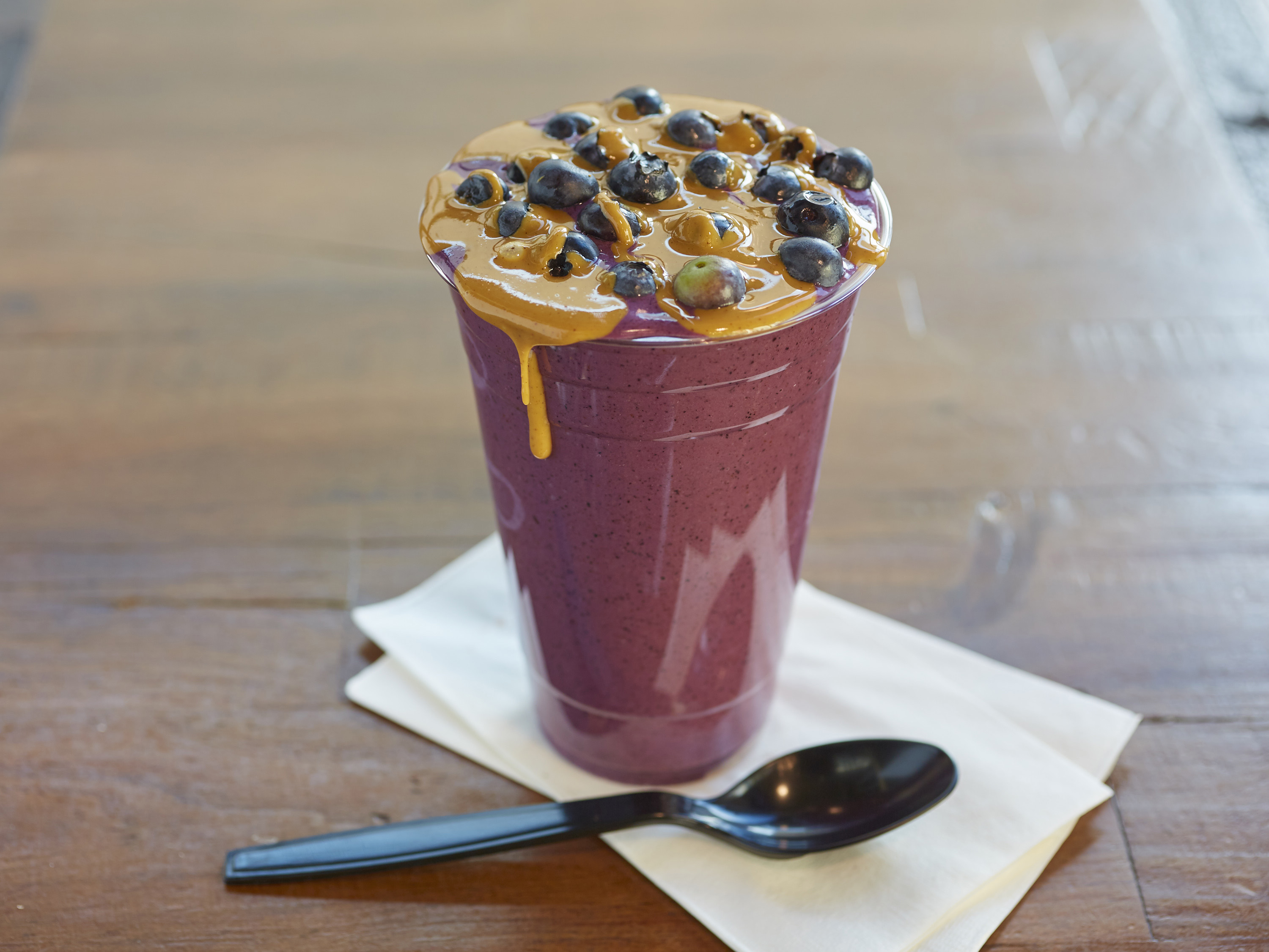 Order PB&B Smoothie food online from The Blend Superfood Bar store, Oxnard on bringmethat.com