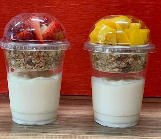Order Strawberry and Granola Parfait food online from Mango Loco store, Jersey City on bringmethat.com