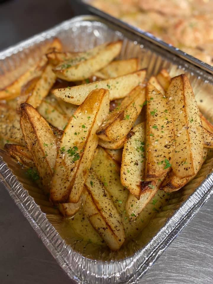Order Roasted Potatoes Catering - Family Size (Serves 4-6 People) food online from Joes Pizza store, Chicago on bringmethat.com