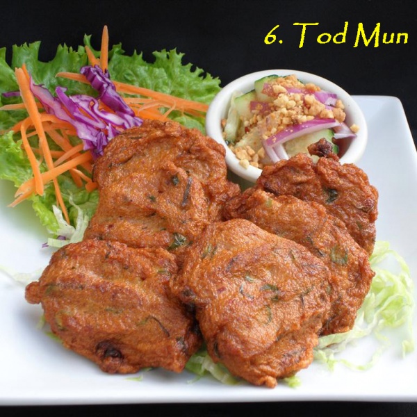 Order 6. Six Piece Tod Mun Pla food online from The Old Siam store, Sunnyvale on bringmethat.com