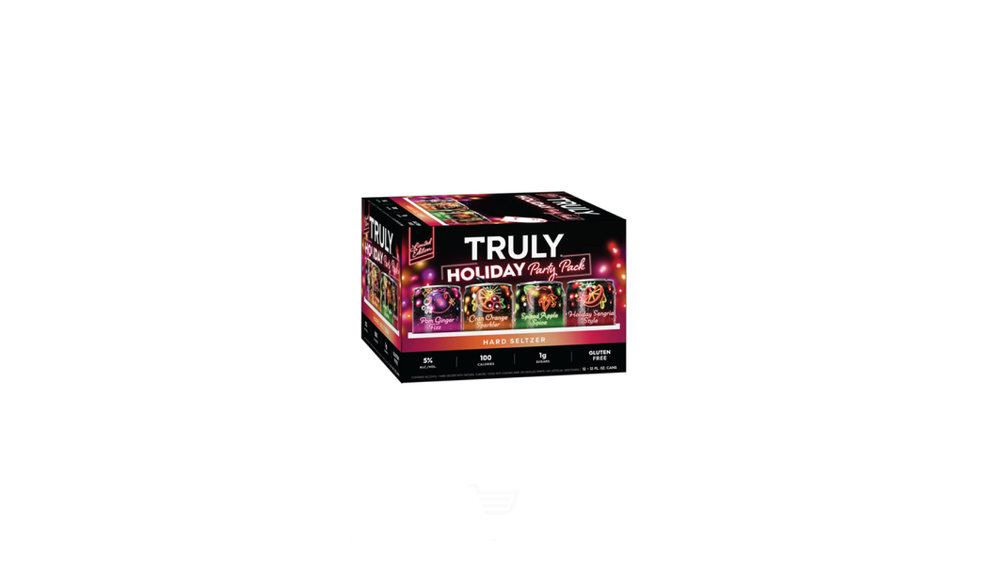 Order  TRULY Hard Seltzer Holiday Variety Party Pack, Spiked & Sparkling Water | 12x 12oz Cans food online from Ocean Liquor store, South Pasadena on bringmethat.com