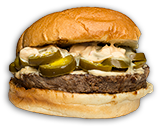 Order Fire Burger food online from Longnecks Sports Grill store, Wilder on bringmethat.com
