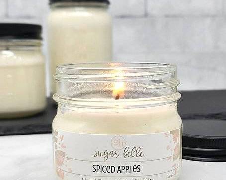 Order Sugar Belle Spiced Apples Mason Jar Soy Candle (4.0 oz) food online from Trio Pharmacy store, Columbus on bringmethat.com