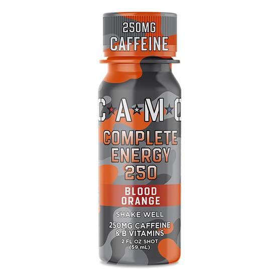 Order Camo Blood Orange Energy Shot 2oz food online from Casey store, Russellville on bringmethat.com