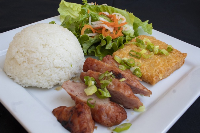 Order 58. COM TAU HU KY & - NEM GRILLED MEAT BALLS food online from Pho N Mor store, Chino Hills on bringmethat.com