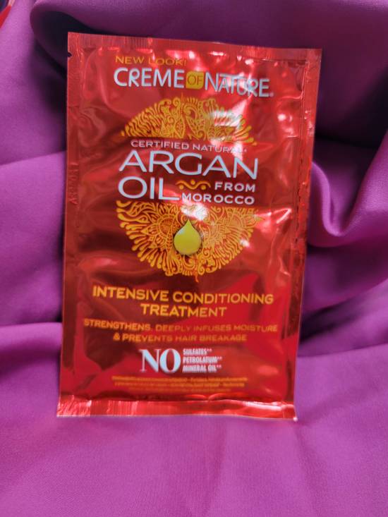 Order Creme of Nature Argan Oil Intensive Conditioning Treatment food online from iDa Beauty Supply Store store, Middletown on bringmethat.com