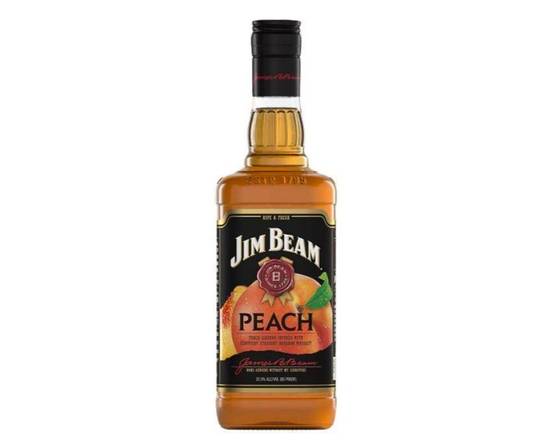 Order Jim beam peach 1L  food online from House Of Wine store, New Rochelle on bringmethat.com