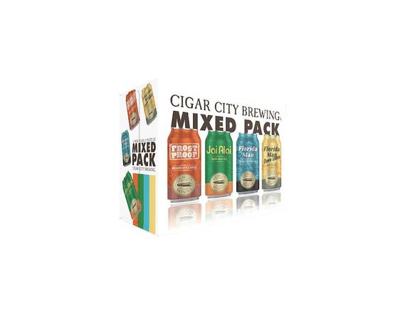 Order Cigar City Brewing Mixed Pack - 24x 12oz Cans food online from Kirby Food & Liquor store, Champaign on bringmethat.com