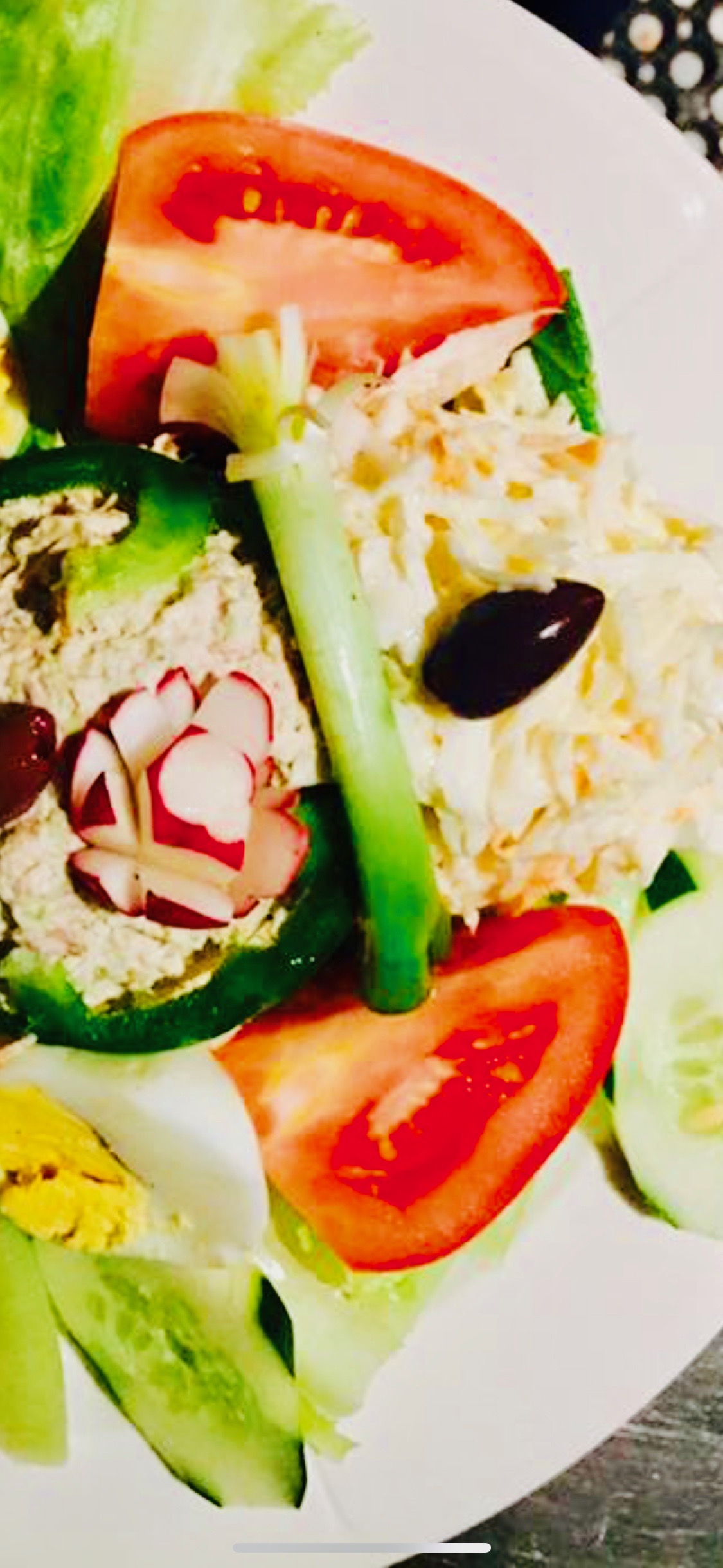 Order Tuna Salad Platter food online from Simon Indian Palace inc store, New York on bringmethat.com