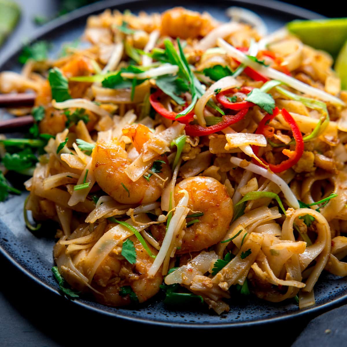 Order Pad Thai Noodles food online from The Fusion Factory store, San Leandro on bringmethat.com