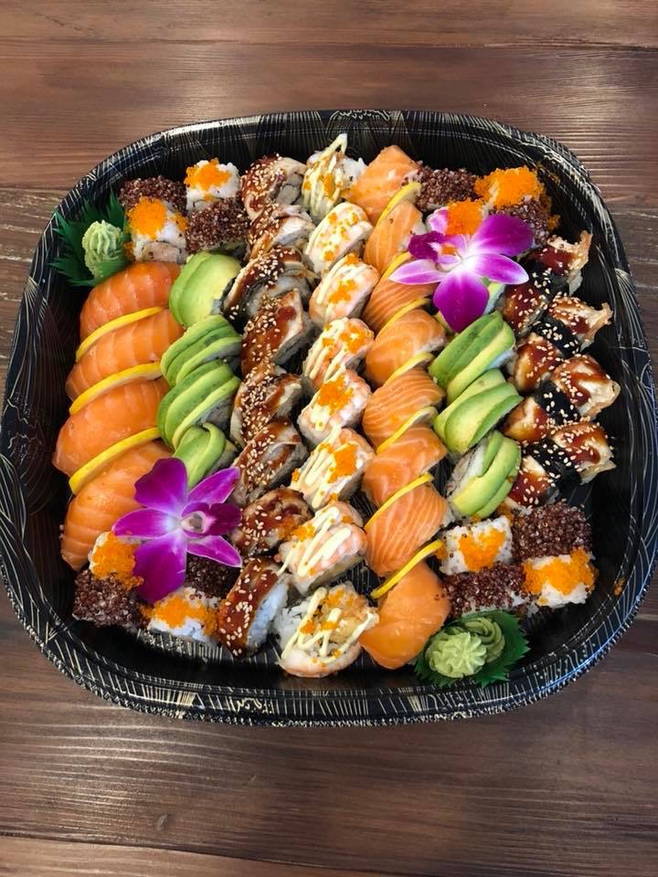 Order 56 pcs Sushi Party Tray B food online from Sweet Garden store, Fremont on bringmethat.com