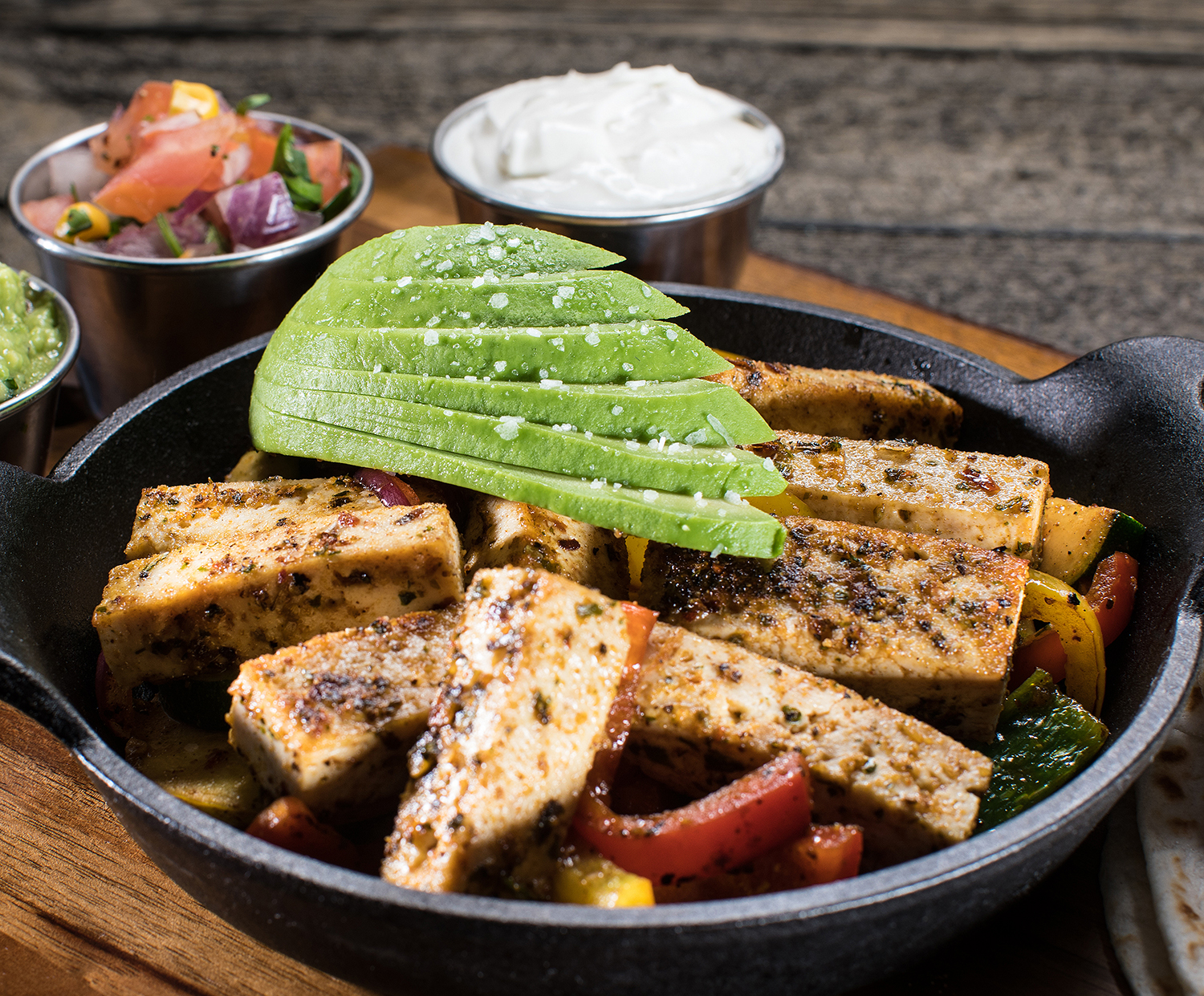 Order Grilled Tofu Vegetarian Fajitas food online from Mixteco Mexican Grill store, Chicago on bringmethat.com