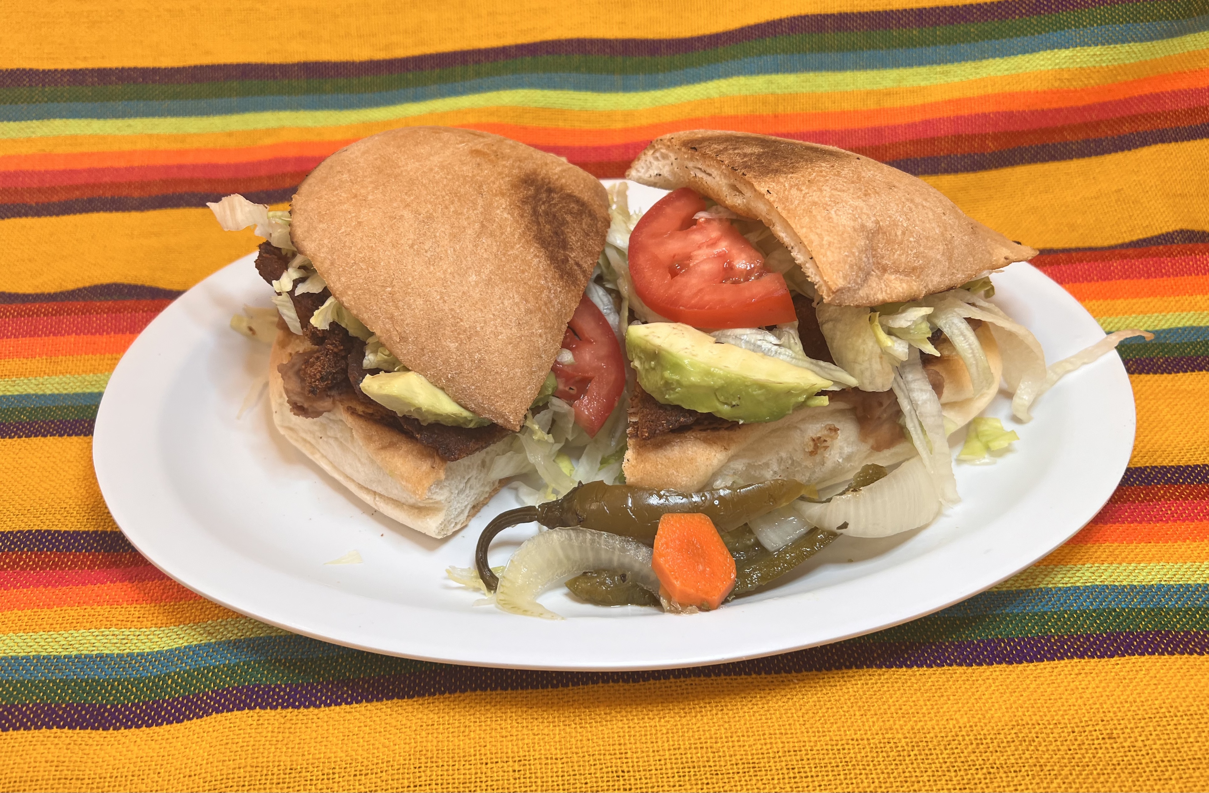 Order Torta milanesa food online from Dona Tere Westheimer store, Houston on bringmethat.com