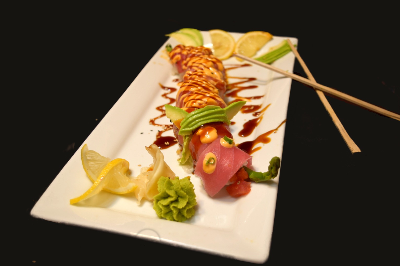 Order Red Dragon Roll food online from Wow Sushi store, Kentwood on bringmethat.com