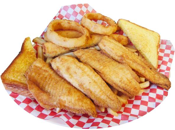 Order Tilapia Fish Dinner food online from Angelo 6 Burger store, Upland on bringmethat.com