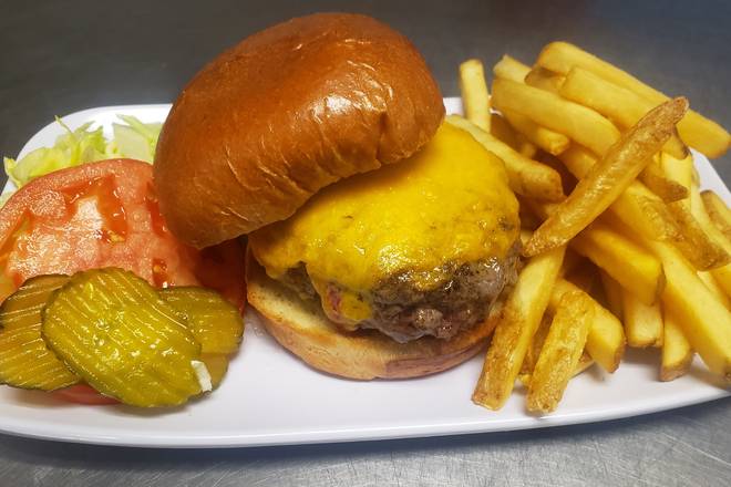 Order Cheeseburger food online from Half Moon Grill store, New Orleans on bringmethat.com