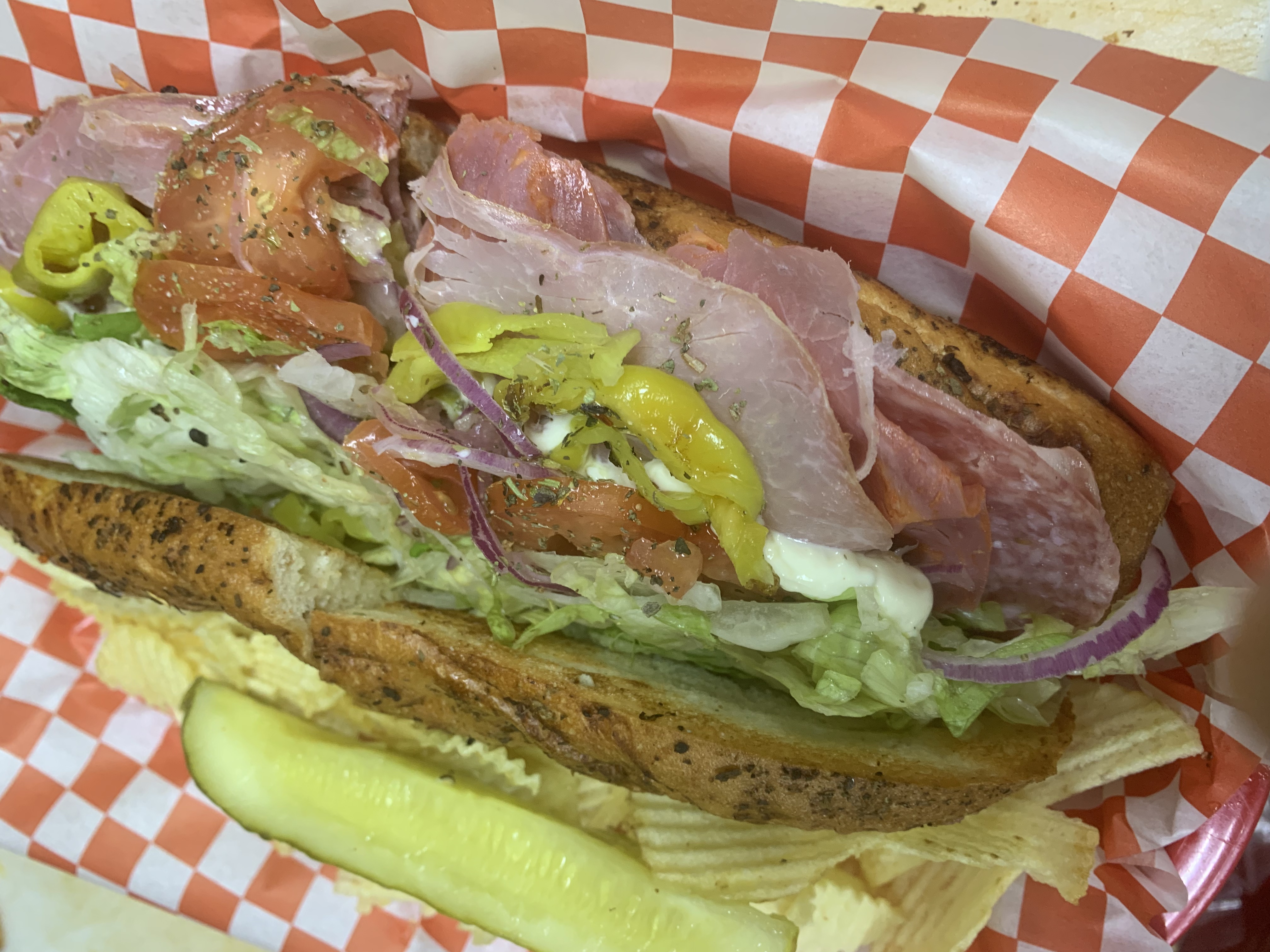 Order Santora Sub food online from Weinbergers Deli store, Grapevine on bringmethat.com