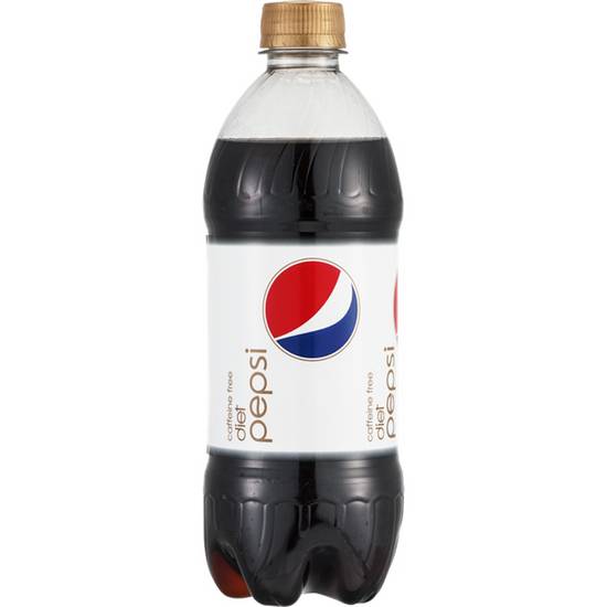 Order Diet Pepsi Caffeine Free Soda food online from Deerings Market store, Traverse City on bringmethat.com