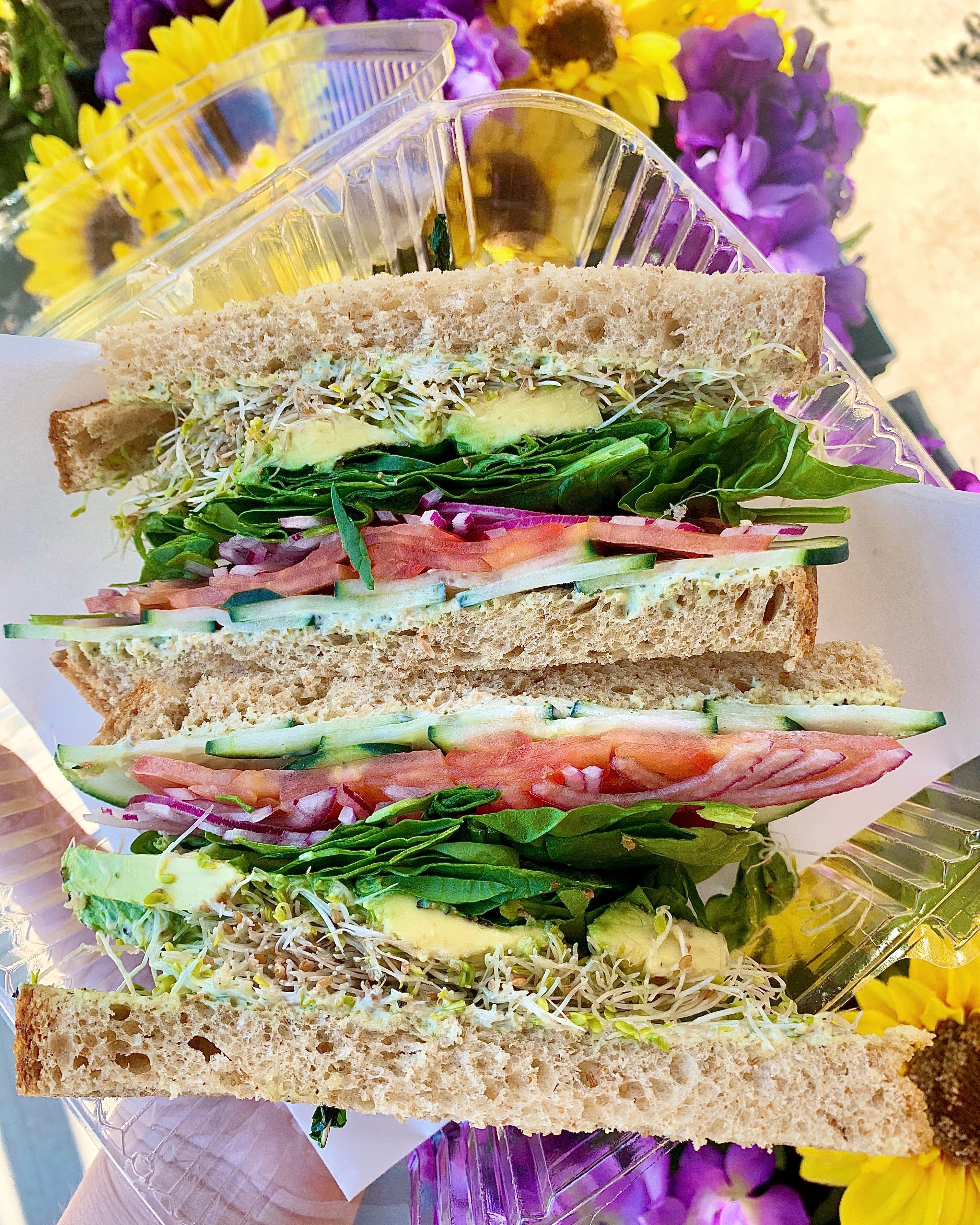 Order #10. Veggie Sandwich food online from The Lunch Spot store, Palm Desert on bringmethat.com