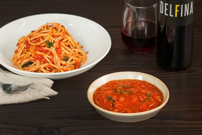 Order Side of Tomato Sauce food online from Pizzeria Delfina store, Burlingame on bringmethat.com