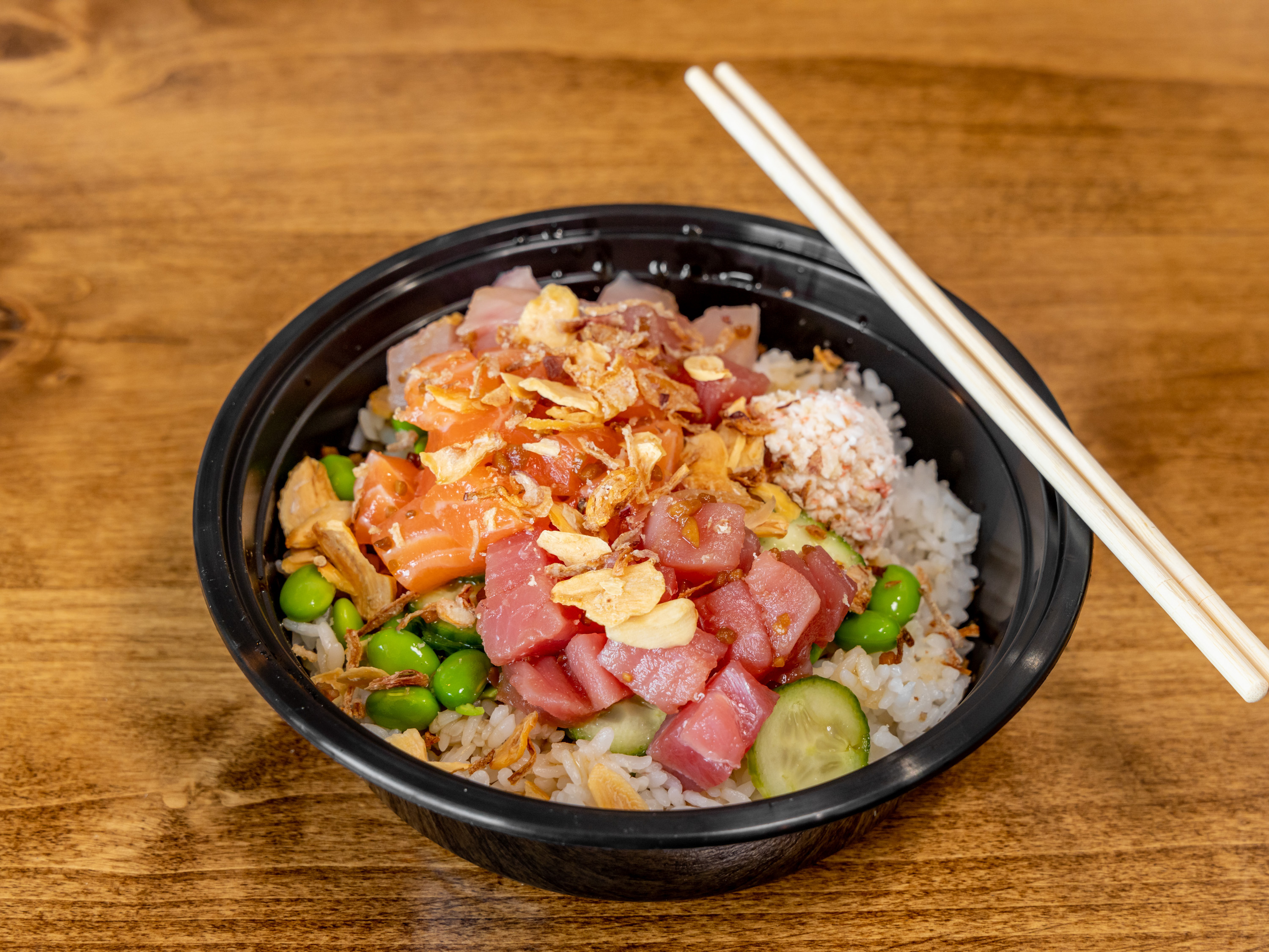 Order Build Your Poke Bowl (2 Scoops Protein) food online from Soho Poki store, Corona on bringmethat.com
