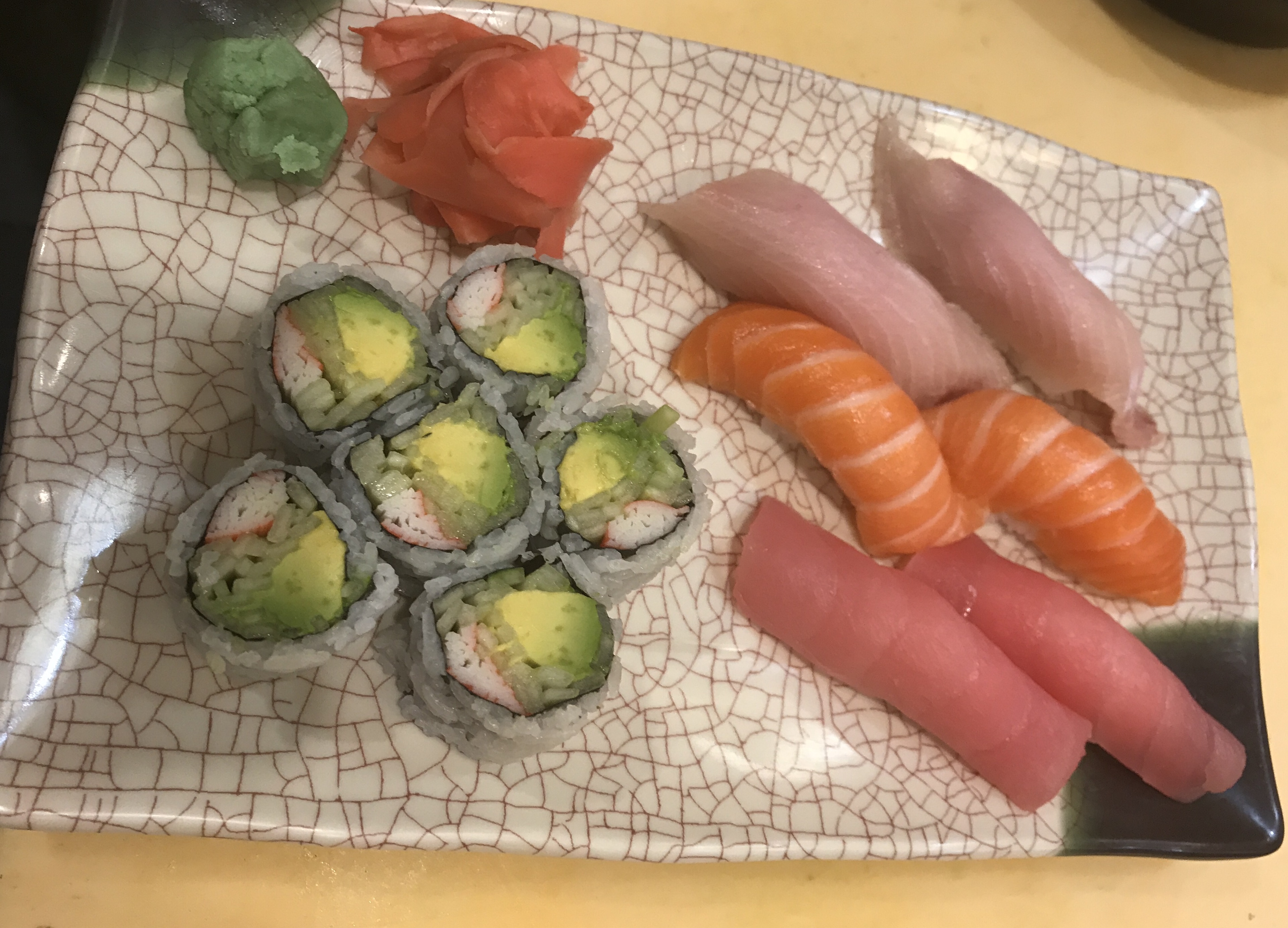 Order Tri-Color Sushi food online from Aburi sushi bar store, Brooklyn on bringmethat.com