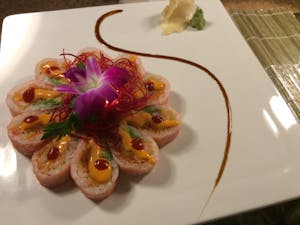 Order S20. Pink Lady Roll food online from Nagoya Japanese Cuisine store, Lawrence on bringmethat.com