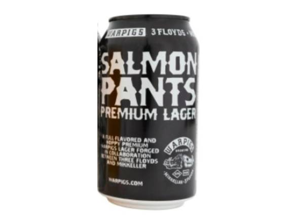 Order WarPigs Salmon Pants Premium Lager - 6x 12oz Cans food online from Garfield's Beverage Warehouse store, Chicago on bringmethat.com
