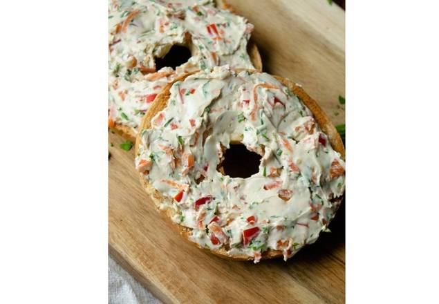 Order Bagel with Flavored Cream Cheese food online from Bagel Toasterie store, Commack on bringmethat.com