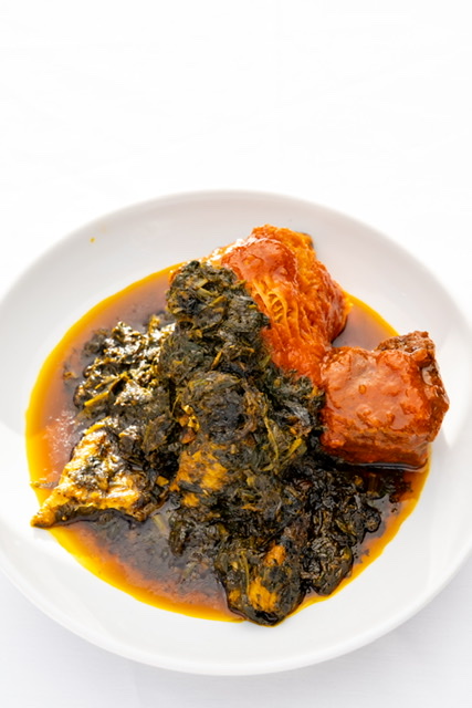 Order Afang Soup (Okazi) food online from Hills Kitchen store, Brooklyn on bringmethat.com