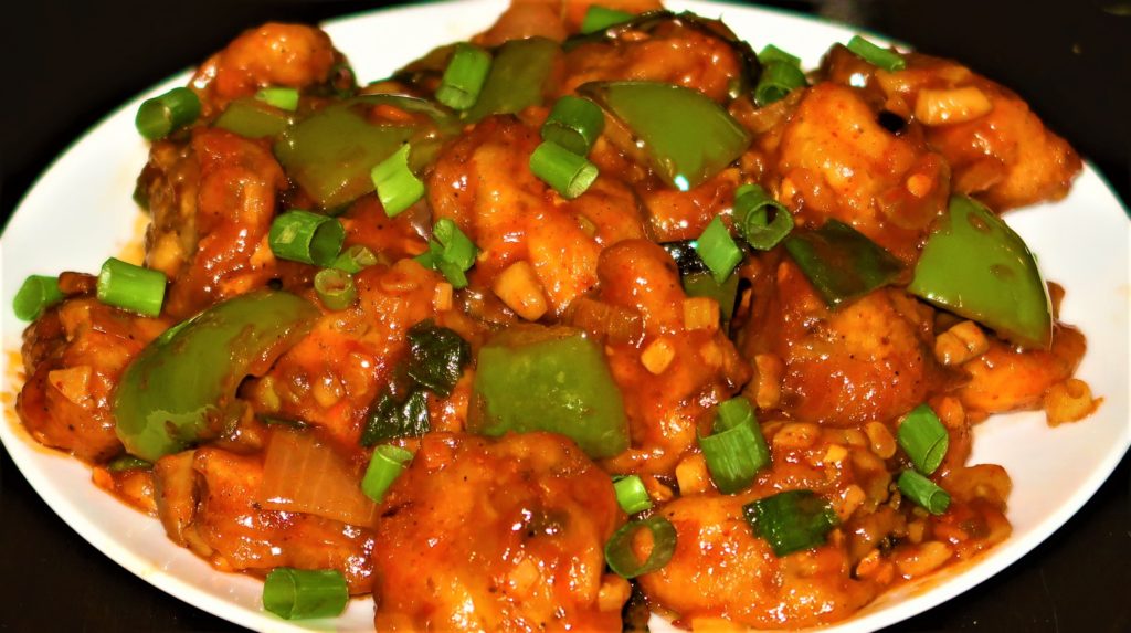 Order Chilli Mushroom (16 oz) food online from Chef of India store, Jersey City on bringmethat.com