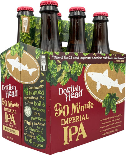 Order Dogfish Head 90 Minute IPA food online from Bws Beverage 2 store, Chicago on bringmethat.com