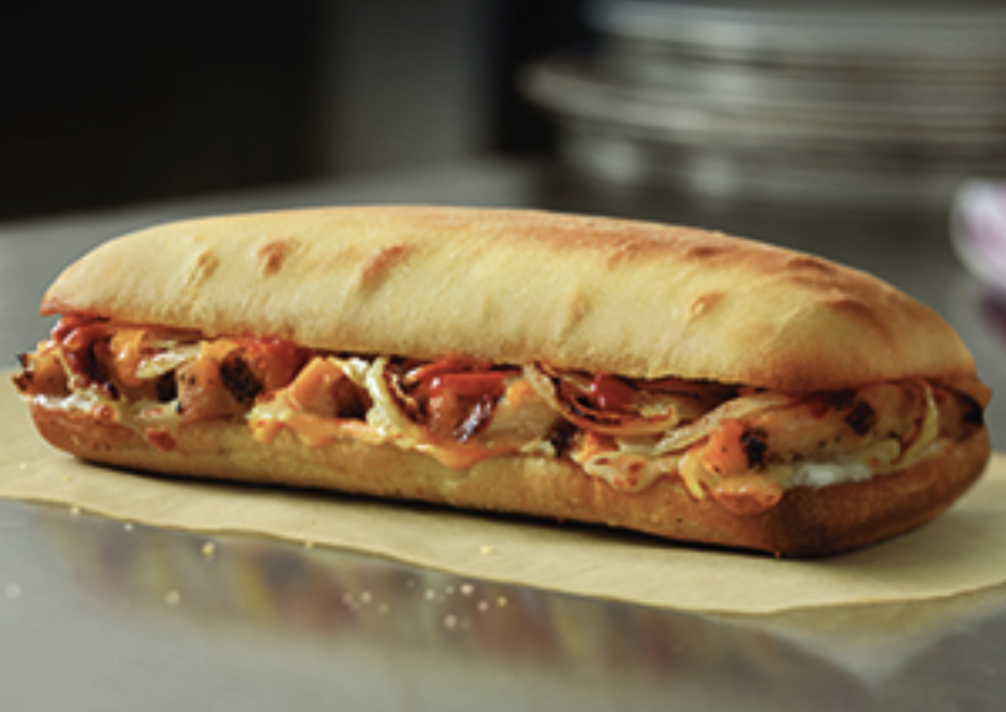 Order Chicken Parmesan Sandwich food online from Dinozzo Pizza store, Royersford on bringmethat.com