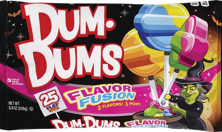 Order Dum Dums Flavor Fusion Flat Pops Halloween Mix, 25 CT food online from CVS store, WARREN on bringmethat.com