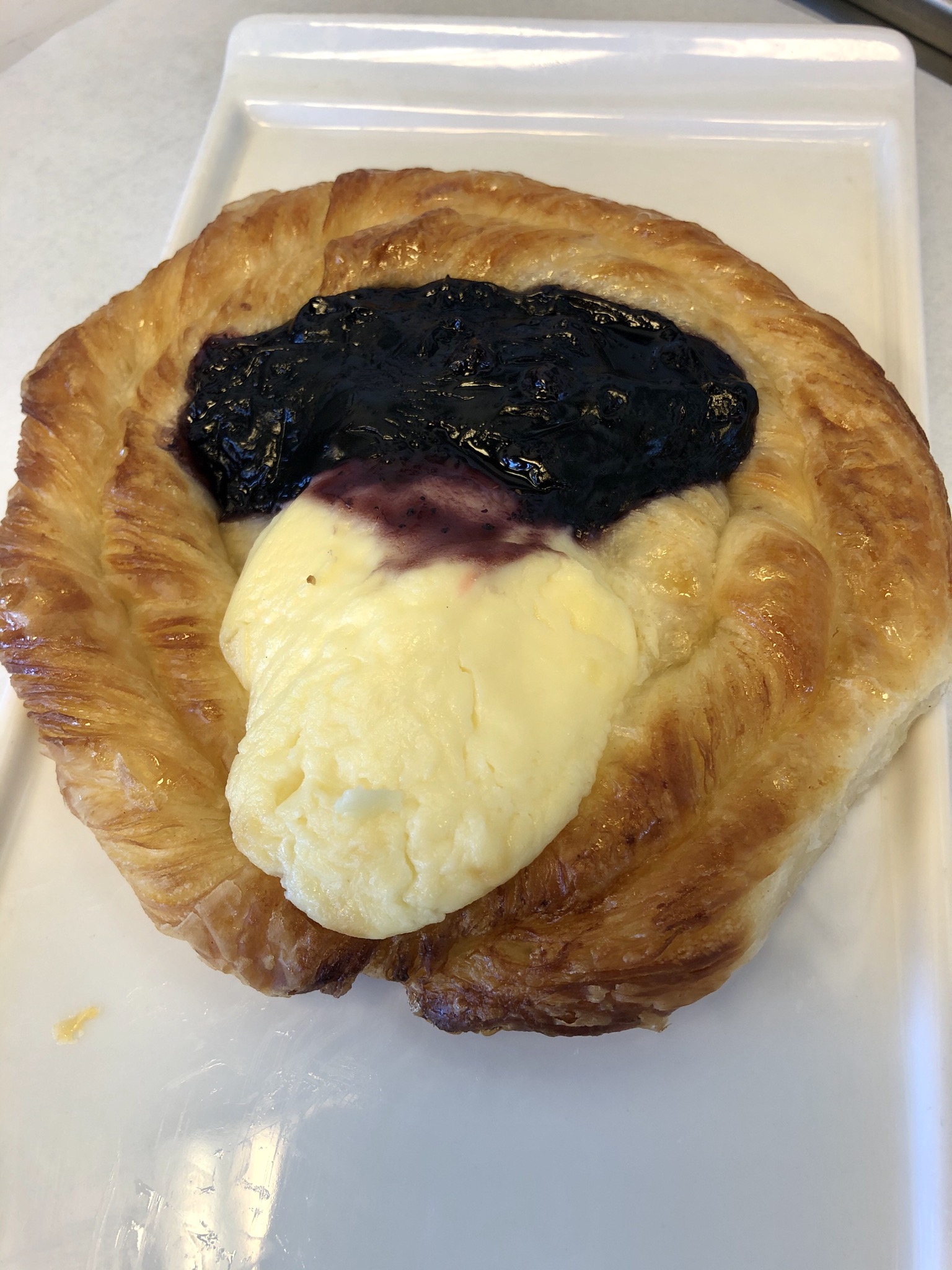 Order Blueberry Cheese Danish food online from Dore Bakery store, Brentwood on bringmethat.com