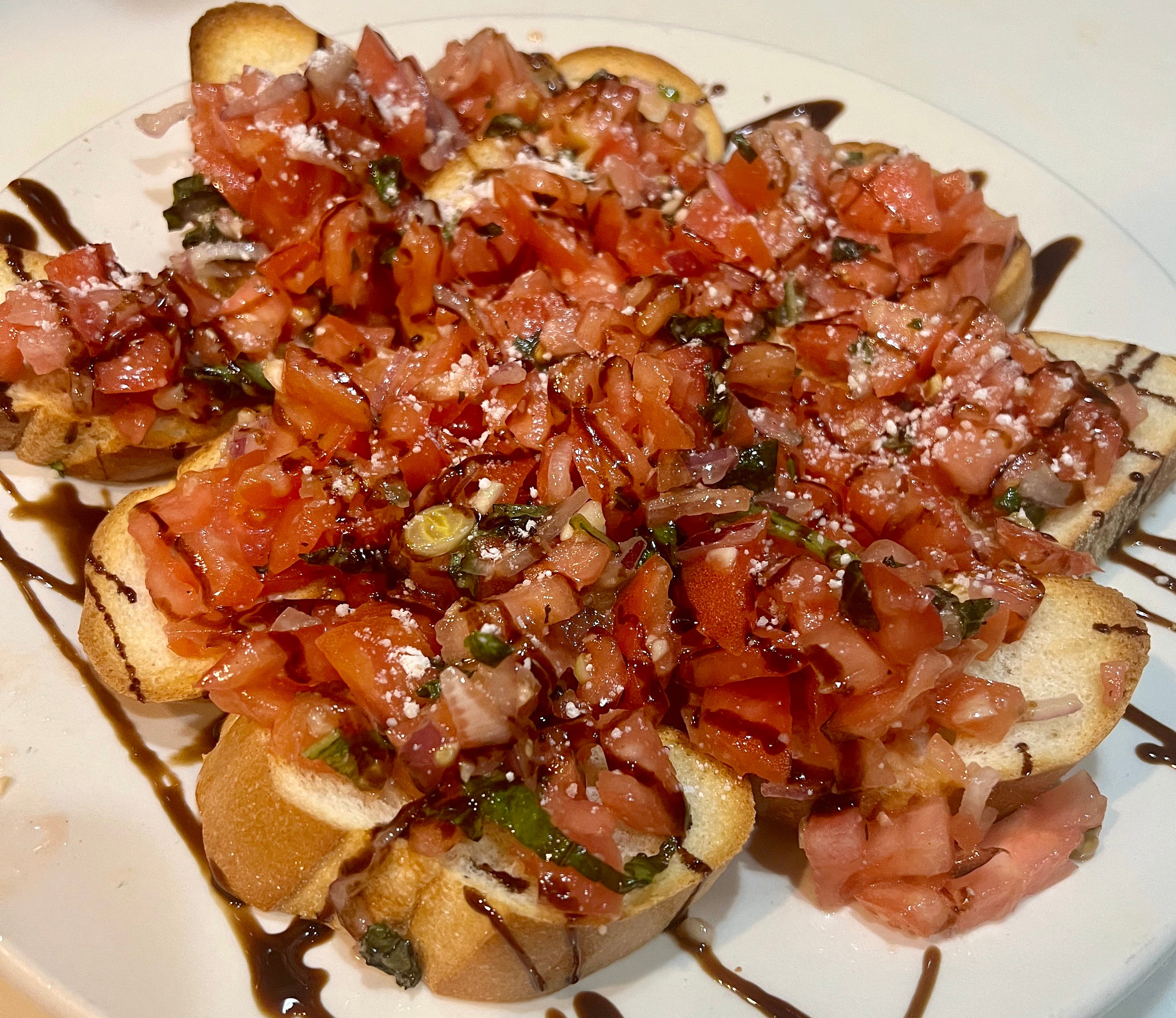 Order Bruschetta on Toasted Bread with Bruschetta Tomato - Appetizer food online from Rox 52 store, Plymouth on bringmethat.com