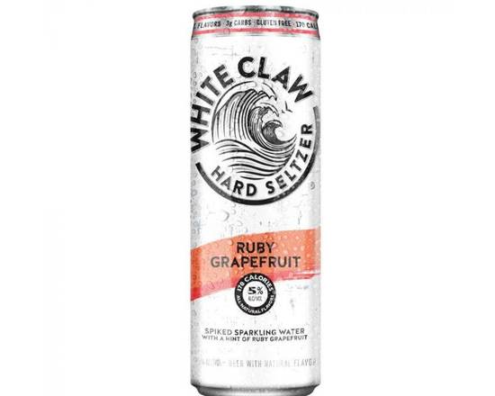 Order White Claw Hard Seltzer ruby grapefruit  24oz can food online from Windy City Liquor Market store, El Cajon on bringmethat.com