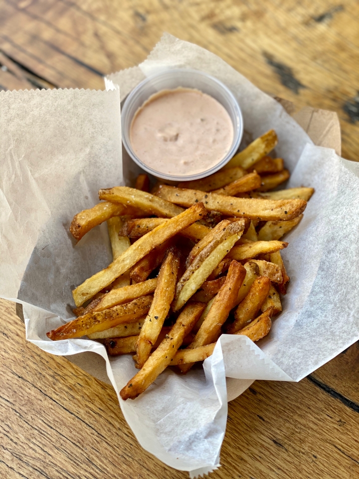 Order French Fries food online from Happy Camper Pizza store, Chicago on bringmethat.com