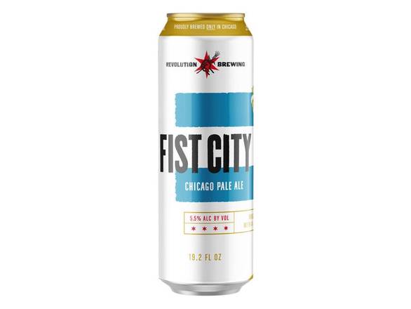 Order Revolution Fist City Pale Ale - 19.2oz Can food online from Rayan Discount Liquors store, CHICAGO on bringmethat.com