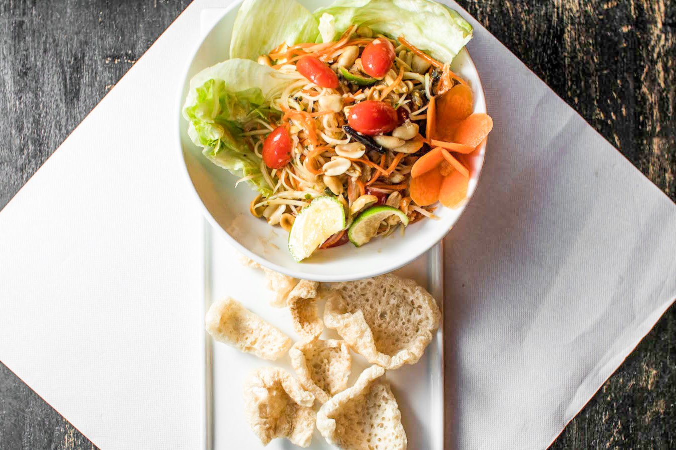 Order Papaya Salad food online from Rai Lay Thai Cuisine store, Charlotte on bringmethat.com