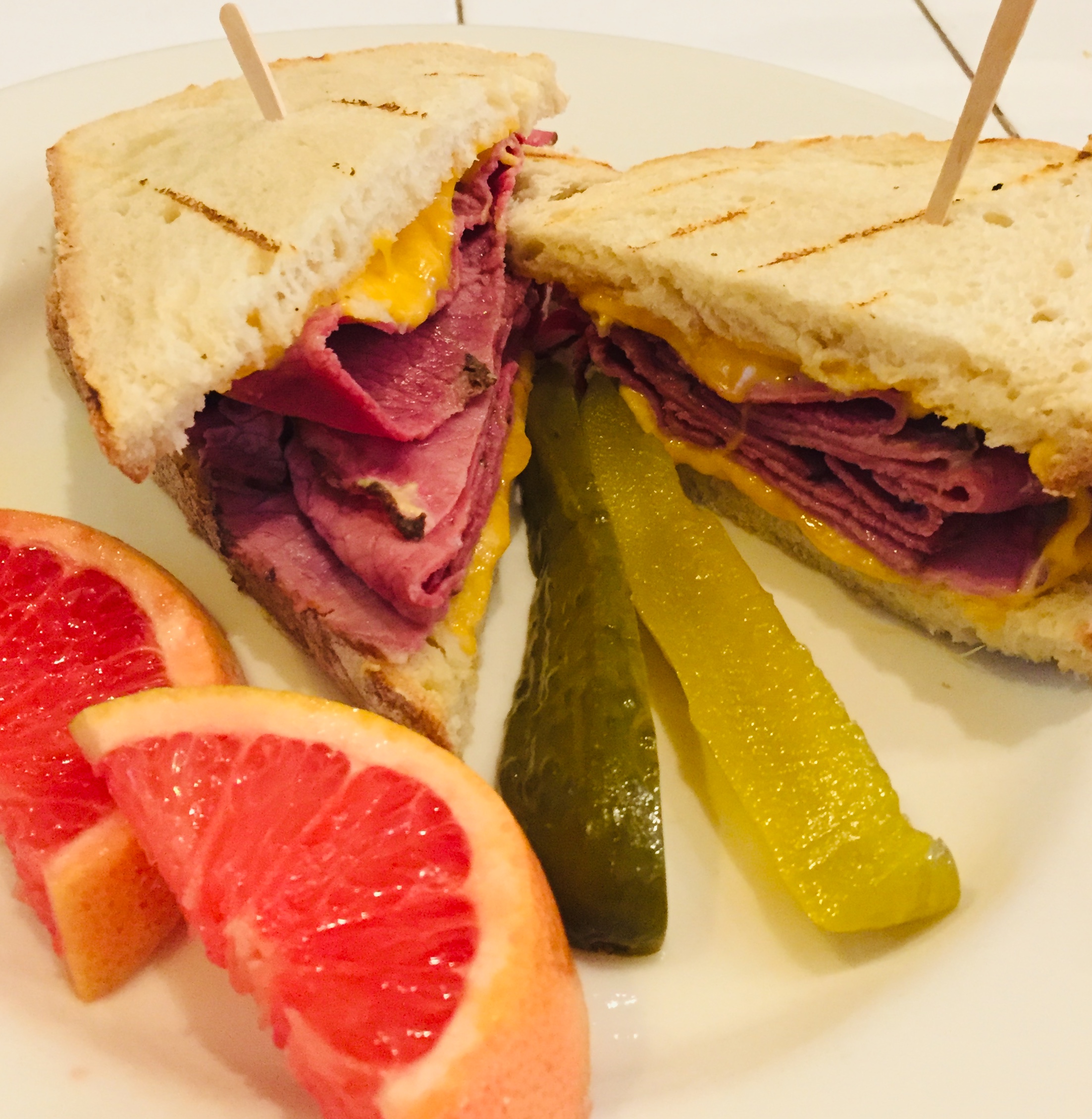 Order Hot Pastrami Sandwich food online from Cafe Francisco store, San Francisco on bringmethat.com