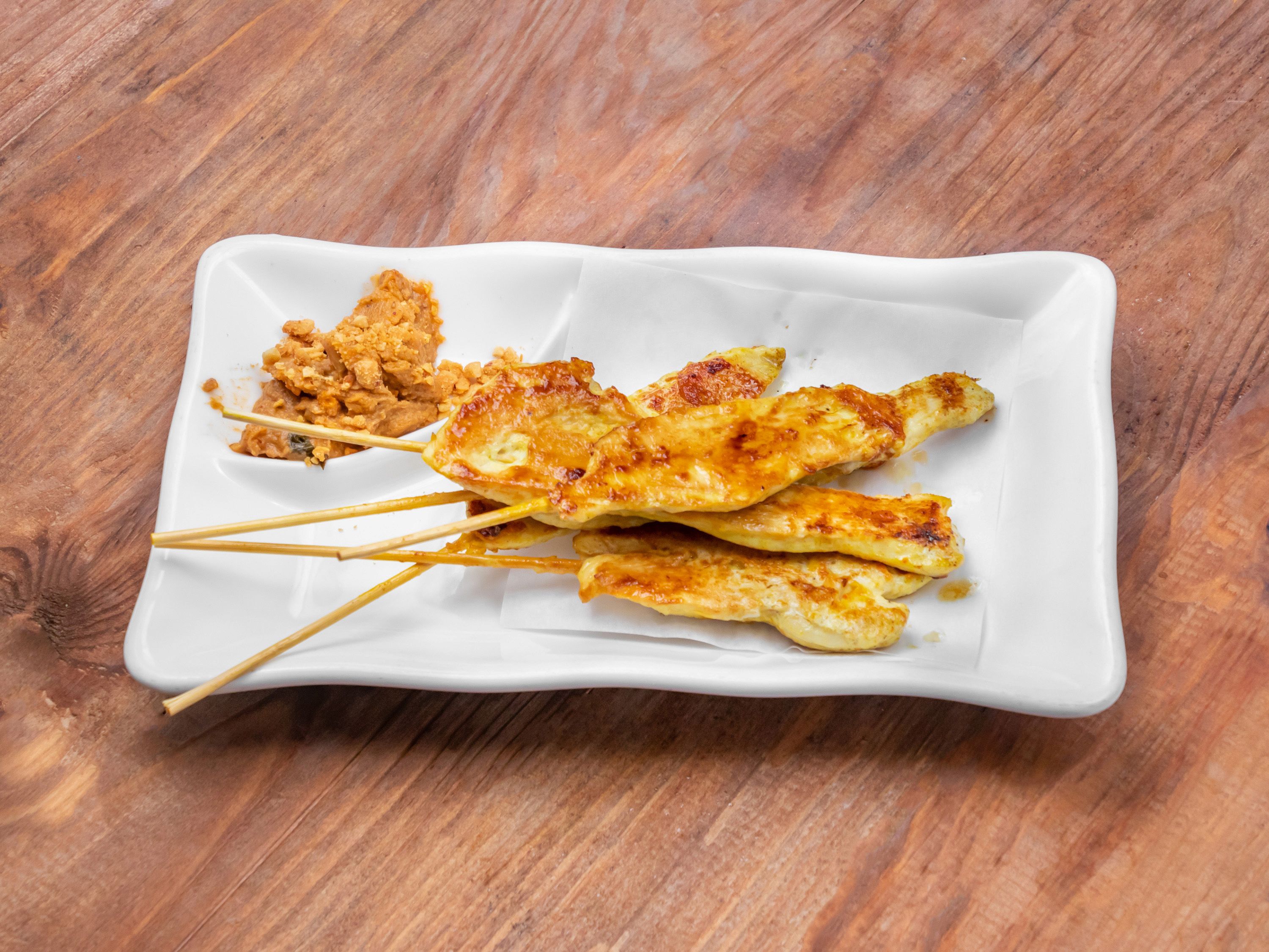 Order 5 Piece Chicken Satay food online from Spice 3:16 store, Cumming on bringmethat.com