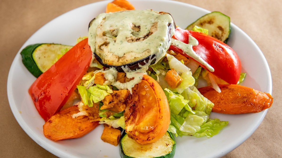 Order Grilled Vegetable Salad food online from Effy's Cafe store, New York on bringmethat.com